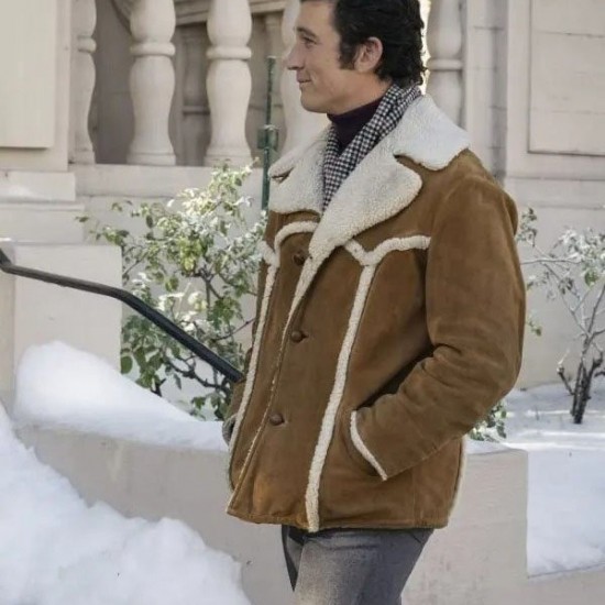 The Offer 2022 Miles Teller Shearling Jacket