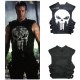 The Punisher Costume Leather Coat, Vest, Jacket