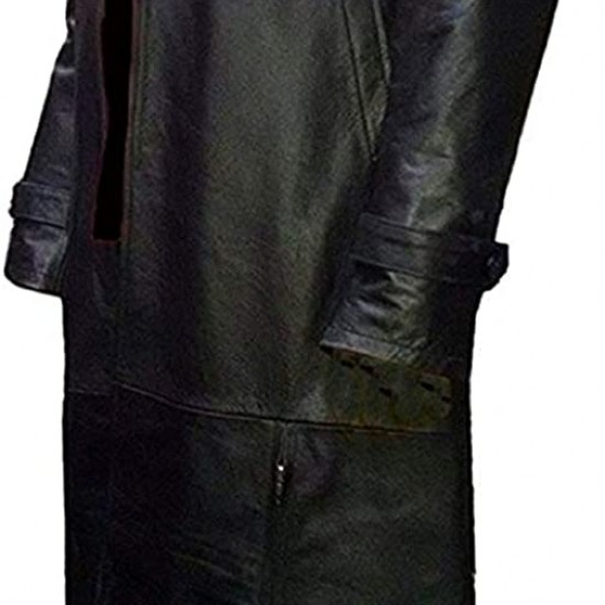 The Punisher Costume Leather Coat, Vest, Jacket