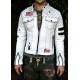 The Stuntman White Leather Jacket