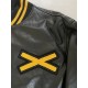 The Weeknd Roots XO  KOTF Yellow Bison Varsity Leather Jacket