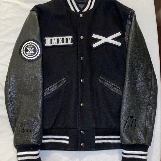 The Weeknd Roots XO Tour Varsity Leather Jacket