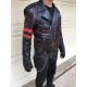 Jon Bernthal Motorcycle Bloody The Punisher Leather Jacket 