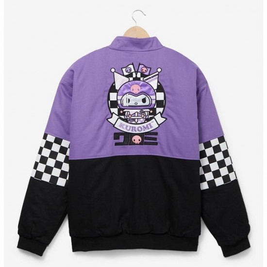 Tokyo Speed Devious Rabbit Sanrio Kuromi Checkered Racing Jacket