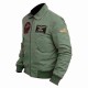 Tom Cruise Pilot Jet Fighter MA-1 Flight Top Gun 2 Bomber Pete Maverick Jacket              