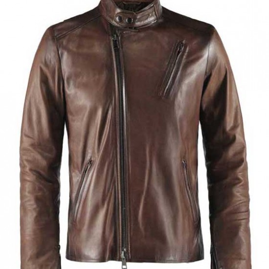 Tony Stark Iron Man 3 Leather Jacket             