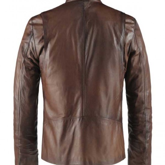 Tony Stark Iron Man 3 Leather Jacket             