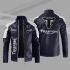 Triumph Blue and White Leather Jacket