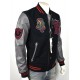 True Religion $499 Collegiate Logo Patch Varsity Leather Jacket