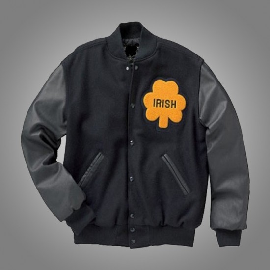 University Of Notre Dame Rudy Ruettiger Irish Bomber Jacket