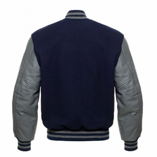 Varsity Letterman Bomber Baseball Wool Jacket