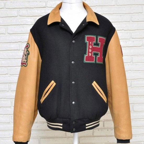 Vintage Howard University HBCU Black and Brown Letterman Jacket