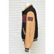 Vintage Howard University HBCU Black and Brown Letterman Jacket