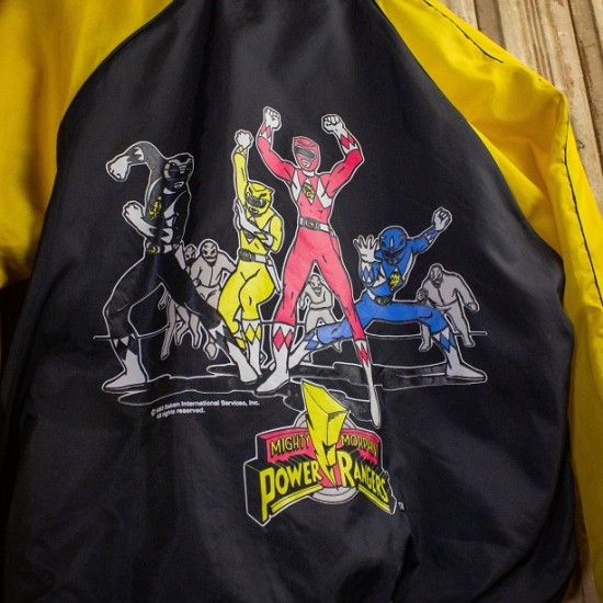 Vintage Kids Power Rangers Bomber Jacket