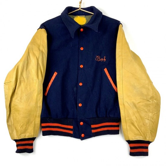 Vintage Syracuse Orange Varsity Bomber Jacket