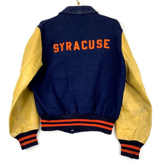 Vintage Syracuse Orange Varsity Bomber Jacket