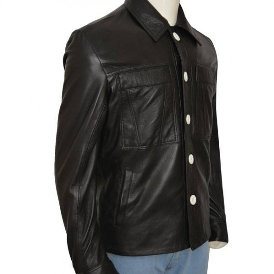 Vinyl Bobby Cannavale Black Leather Jacket