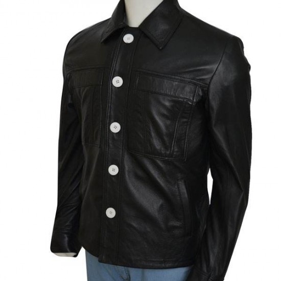 Vinyl Bobby Cannavale Black Leather Jacket