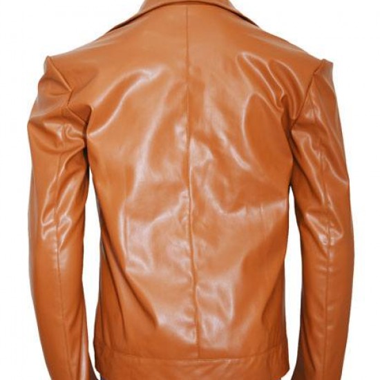 Vinyl Bobby Cannavale Brown Leather Jacket