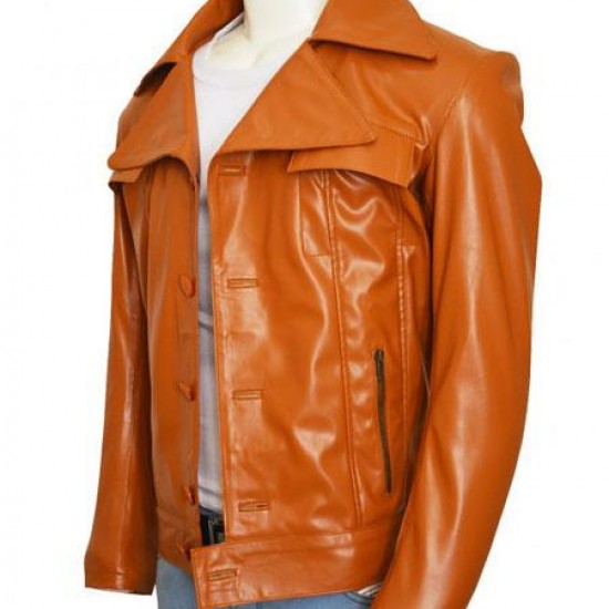 Vinyl Bobby Cannavale Brown Leather Jacket