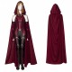 Wandavision 2021 Scarlet Witch Cosplay Costume Cloak Crown Outfit