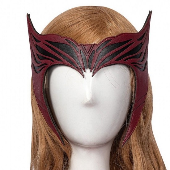 Wandavision 2021 Scarlet Witch Cosplay Costume Cloak Crown Outfit