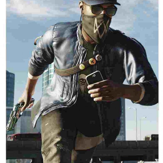 Watch Dogs 2 Dedsec Marcus Holloway Cosplay Bomber Jacket      