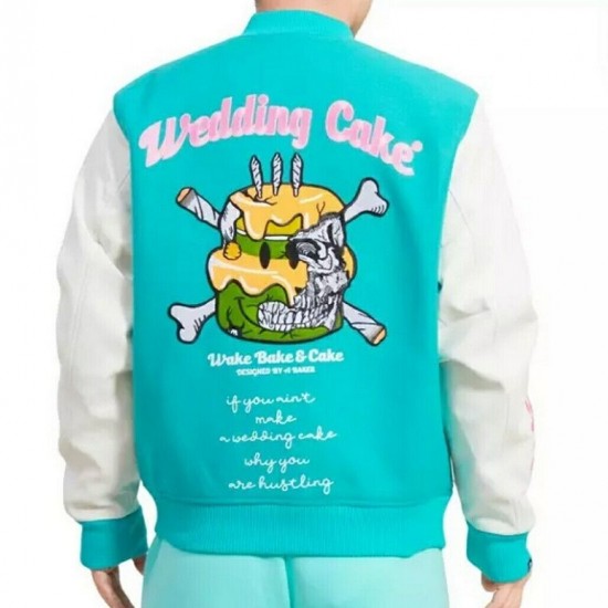 Wedding Cake Embroidered Goonies 2 Mint Varsity Jacket