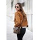 Western Brown Suede Leather Wear Fringe Vintage Coat Jacket