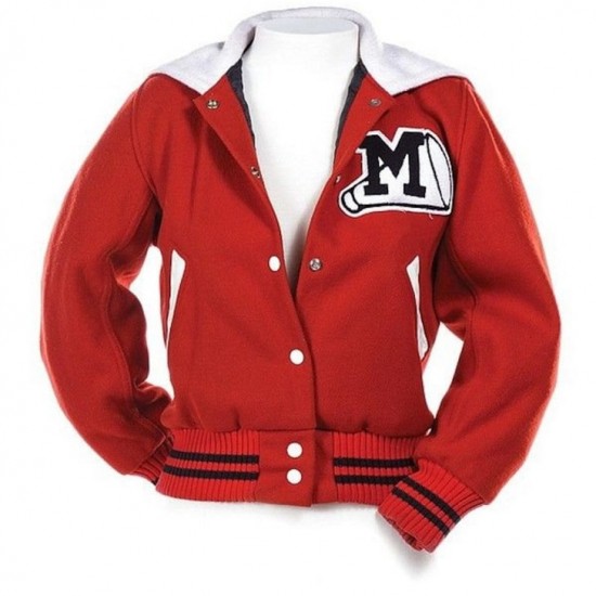 Women Glee Cheerios Cheerleading Varsity Bomber Jacket