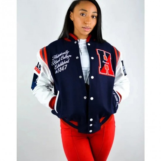 Womens Howard University Varsity Jacket