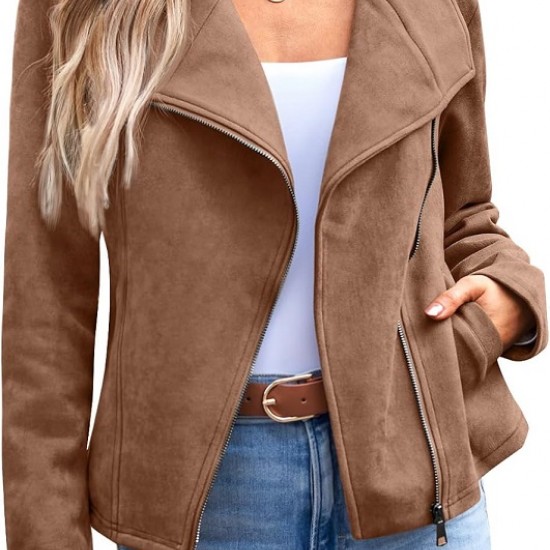 Womens Suede Leather Fall Fashion 2024 Outfits