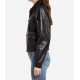 Women’s Black Bomber Leather Jacket