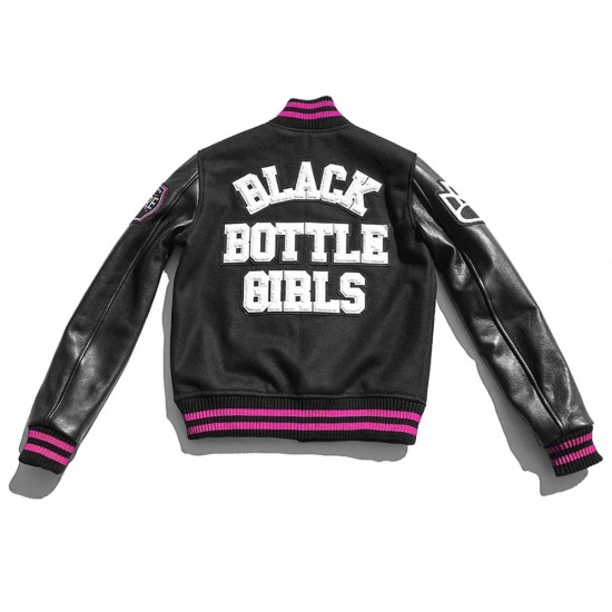 Women’s Black Bottle Girls Varsity Jacket