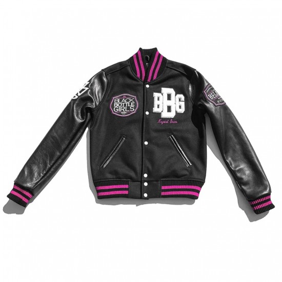 Women’s Black Bottle Girls Varsity Jacket