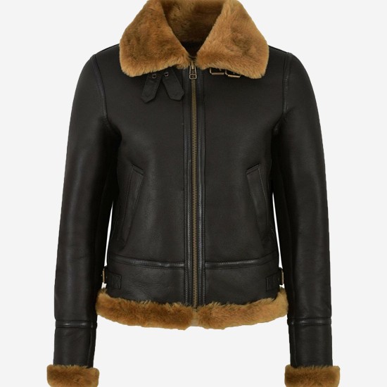 Women’s RAF B3 Flying Bomber shearling jacket