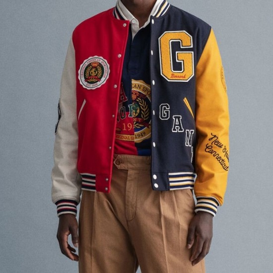 Wool GANT Varsity Badge Jacket