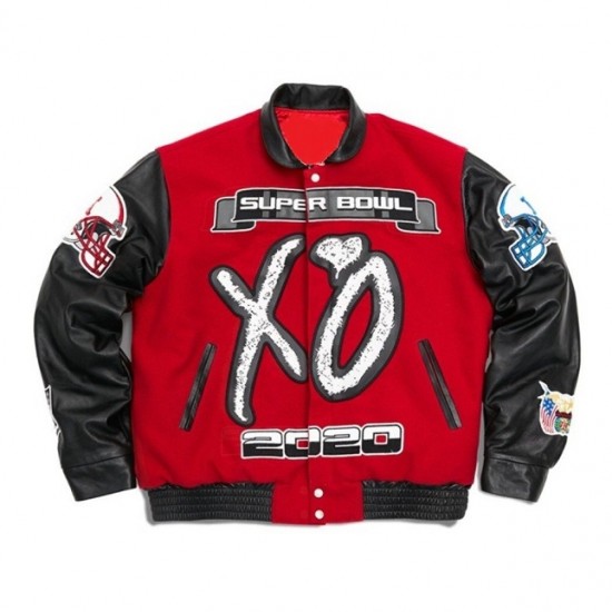 XO The Weeknd Super Bowl LV Varsity Jacket