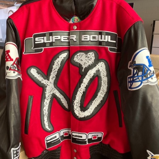 XO The Weeknd Super Bowl LV Varsity Jacket