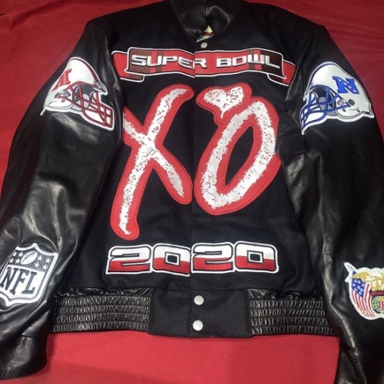 XO The Weeknd Super Bowl LV Varsity Wool Jacket