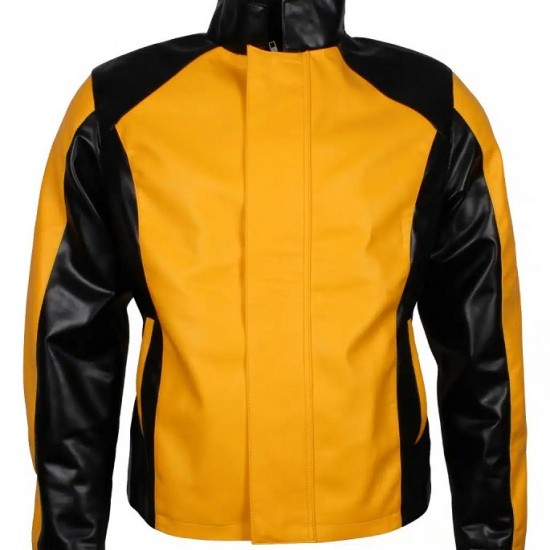 Yellow Infamous 2 Faux Leather Jacket