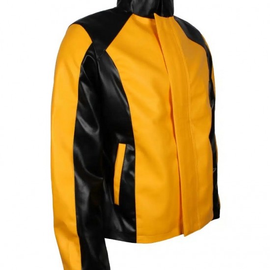 Yellow Infamous 2 Faux Leather Jacket