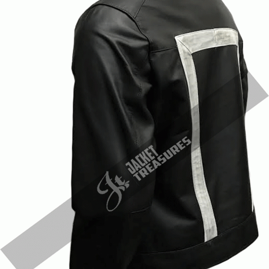 Men's Ghost Rider Marvel Agent Of Shield Black Leather Jacket