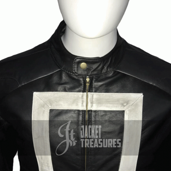 Men's Ghost Rider Marvel Agent Of Shield Black Leather Jacket