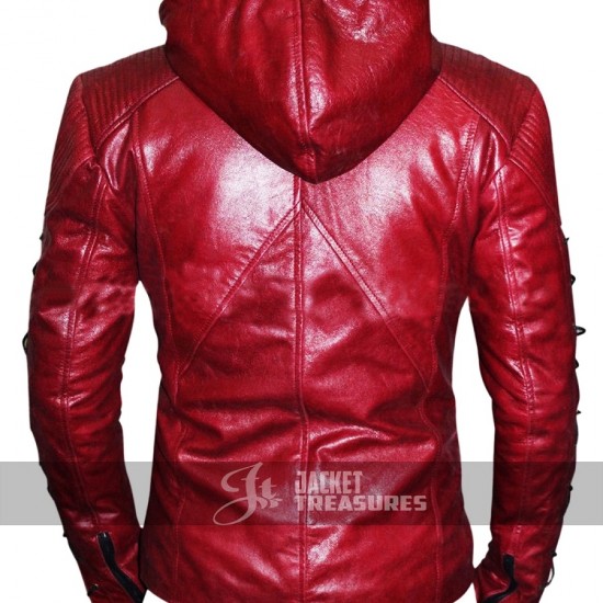 Roy Harper Arrow Season 3 Arsenal Red Hooded Jacket