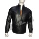 New Men's Stylish Black Skin Motorcycle Leather Jacket