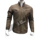 New Men's Stylish Stitch Cafe Racer Motorcycle Camel Color Jacket