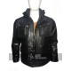 New Men's Motorcycle Brando Style Hoodie Jacket - Detach Hood