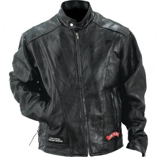 New Men's Harley Davidson Live To Ride Motorcycle Jacket USA Biker Diamond Plate New Jacket