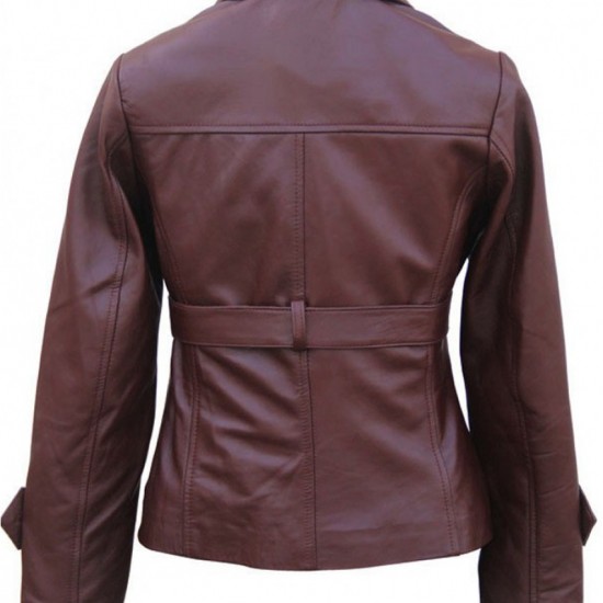 The First Avenger Peggy Carter Captain America Brown Leather Jacket